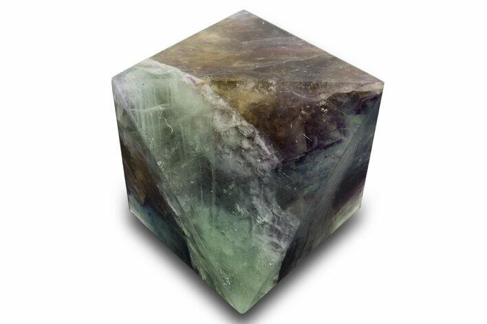 Polished Colorful Fluorite Octahedron - China #328796